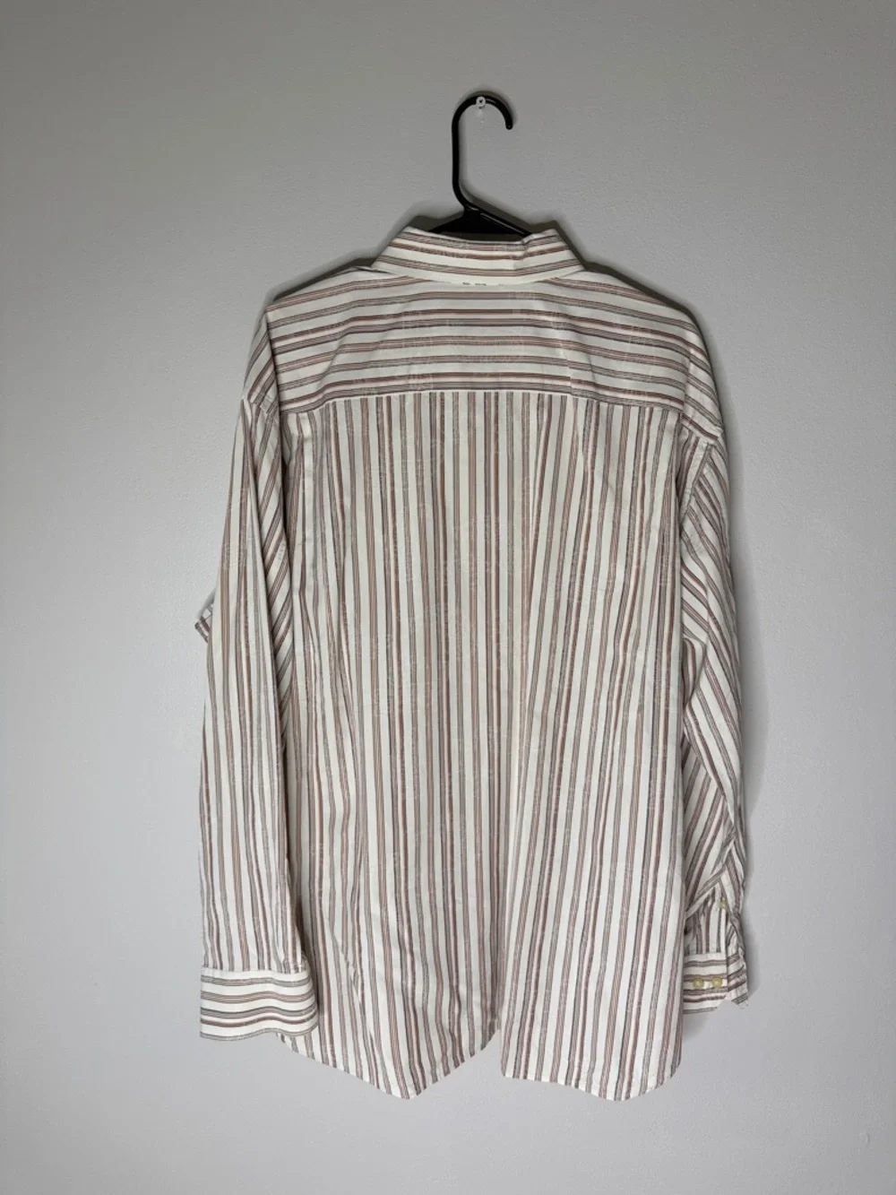 Tommy Bahama Long-Sleeve Striped Button-Up - Cream & Brown Size XXL